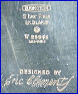 3 Piece Tea Service Elkington Silver Plate Designed Eric Clements W29945