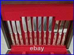 40 Silver Plated Sheffield 44 Piece Cutlery Set Stunning Condition