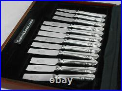 44 Piece Canteen Dubarry Pattern Silver Plated Epns Vintage Cutlery