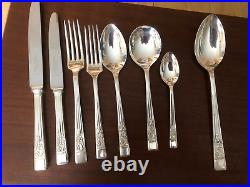 44 Piece Cateen Of Springtime Pattern Silver Plated Cutlery (setting For 6)