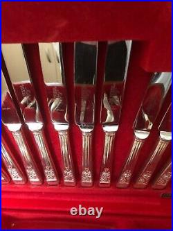 44 Piece Cateen Of Springtime Pattern Silver Plated Cutlery (setting For 6)