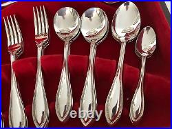 44 Piece Silver Plated Canteen Of Cutlery (oneida. Setting For 6) Cc-666