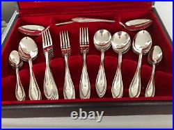 44 Piece Silver Plated Canteen Of Cutlery (oneida. Setting For 6) Cc-666