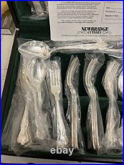 44piece Silver Plated Canteen Of Cutlery By Newbridge