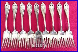 45 Piece Set Silver Plate Flatware Rogers Old Colony XS Triple Plate