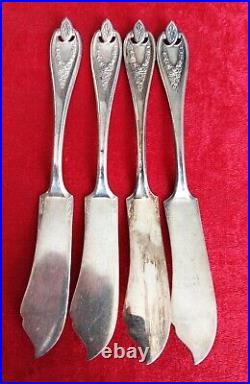 45 Piece Set Silver Plate Flatware Rogers Old Colony XS Triple Plate