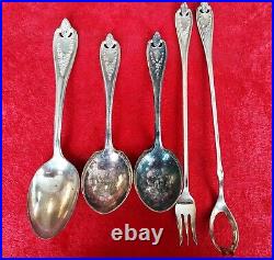 45 Piece Set Silver Plate Flatware Rogers Old Colony XS Triple Plate