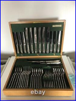46 Piece Canteen Of Silver Plated Cutlery With Servings For 6 (liberty & Co)