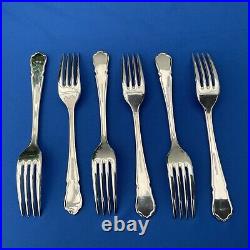 46 Piece Dubarry Pattern EPNS A1 Silver Plated Canteen Cutlery Set Boxed (VGood)