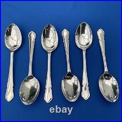 46 Piece Dubarry Pattern EPNS A1 Silver Plated Canteen Cutlery Set Boxed (VGood)