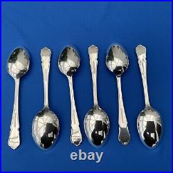 46 Piece Dubarry Pattern EPNS A1 Silver Plated Canteen Cutlery Set Boxed (VGood)