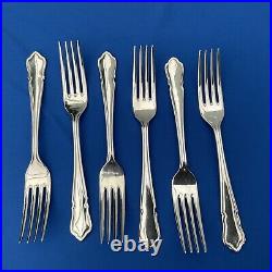 46 Piece Dubarry Pattern EPNS A1 Silver Plated Canteen Cutlery Set Boxed (VGood)