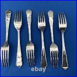 46 Piece Dubarry Pattern EPNS A1 Silver Plated Canteen Cutlery Set Boxed (VGood)