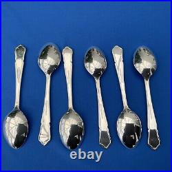 46 Piece Dubarry Pattern EPNS A1 Silver Plated Canteen Cutlery Set Boxed (VGood)