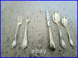 46 piece Christofle Marly Silverplate Flatware Service for 9 Set France