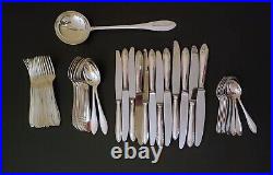 47 Piece Silver Plated Cutlery Set 84 Gr Stamped S Epee A