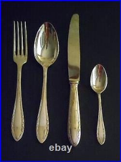 47 Piece Silver Plated Cutlery Set 84 Gr Stamped S Epee A