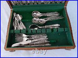 47 Piece Silver Plated LBL Cutlery Set in Box