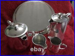 4 Piece Silver Plate Tea Service C 1960 John Sanderson Sheffield A1 EPNS