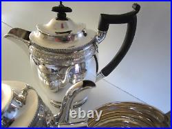 4 Piece Silver Plated Tea Set, Whytock & Sons Dundee, Circa 1910