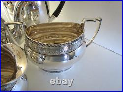4 Piece Silver Plated Tea Set, Whytock & Sons Dundee, Circa 1910