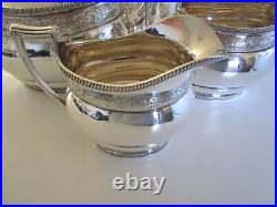 4 Piece Silver Plated Tea Set, Whytock & Sons Dundee, Circa 1910