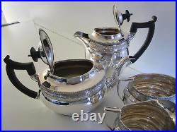 4 Piece Silver Plated Tea Set, Whytock & Sons Dundee, Circa 1910
