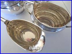 4 Piece Silver Plated Tea Set, Whytock & Sons Dundee, Circa 1910