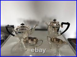 4 Piece Silver Plated Tea/coffee Service All On 4 Feet (sptcs-800x)