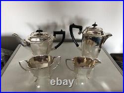 4 Piece Silver Plated Tea/coffee Service All On 4 Feet (sptcs-800x)