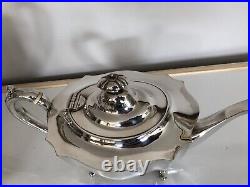 4 Piece Silver Plated Tea/coffee Service All On 4 Feet (sptcs-a222)