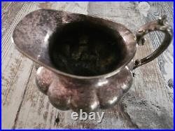 4 pc. Community Melon Silver-plate Tea & Coffee Set With Creamer and Sugar