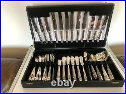 50 Piece Canteen Of Silver Plated Cutlery In A Fitted Case (settings For 6)