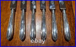 52 piece Mappin and Webb Fine Bead silver plate cutlery set canteen
