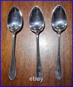 52 piece Mappin and Webb Fine Bead silver plate cutlery set canteen