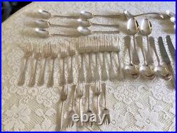 53 PIECE Set OF SILVER PLATED DINING CUTLERY BEADED DESIGN Inkerman and EPNS A1