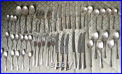 54 pieces Slack & Barlow Sheffield silver plated Old English cutlery