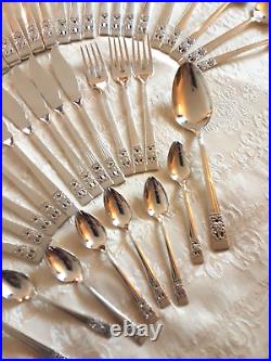 56 Piece Oneida Community Hampton Court / Coronation Silver Plated Cutlery Set