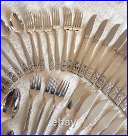 56 Piece Oneida Community Hampton Court / Coronation Silver Plated Cutlery Set