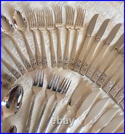 56 Piece Oneida Community Hampton Court / Coronation Silver Plated Cutlery Set