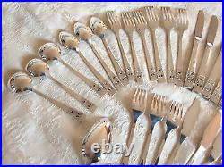 56 Piece Oneida Community Hampton Court / Coronation Silver Plated Cutlery Set