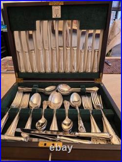 58-Piece Canteen of cutlery, Kings design by George butler