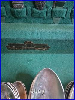 58 Piece Harmony House AA+ Silver Plate Flatware Set and Box