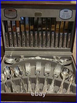 58-Piece Silver Plated Viners Cutlery Set