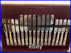 59 Piece Silver Service Cutlery Set John Richardson, Sheffield