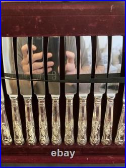 59 Piece Silver Service Cutlery Set John Richardson, Sheffield