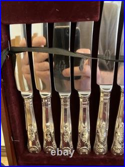 59 Piece Silver Service Cutlery Set John Richardson, Sheffield