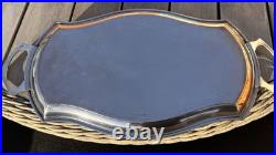 5 Piece Silver Plated Art Deco Tea/Coffee Service Set with Tray