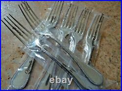 5 pieces Christofle PERLES Dinner Fork Silver plated Never Used
