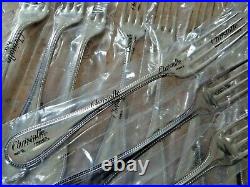 5 pieces Christofle PERLES Dinner Fork Silver plated Never Used